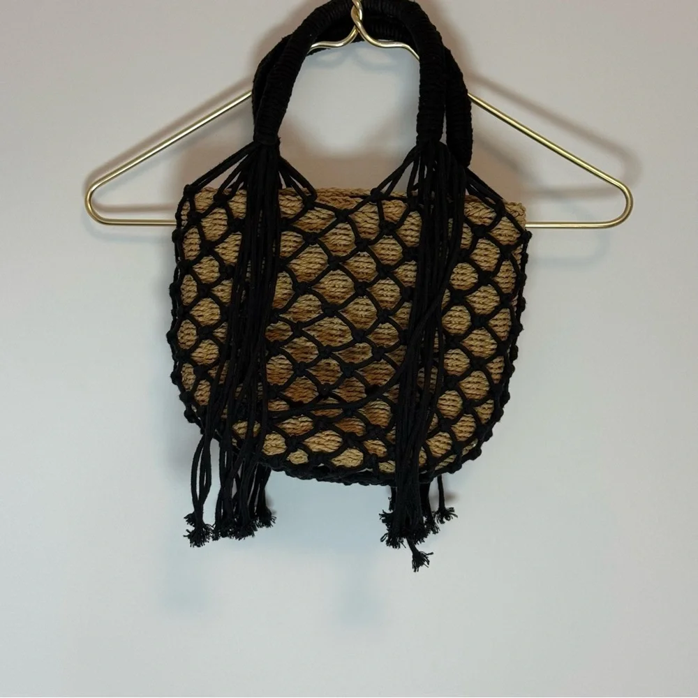 ASOS Black and Tan Woven Women's Bag - Picture 1 of 11